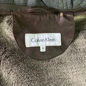Men’s Calvin Klein fur lined jacket with hood